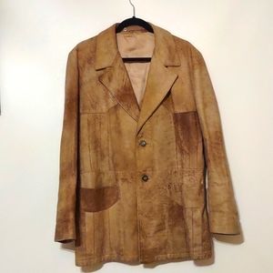 Tan Leather Coat